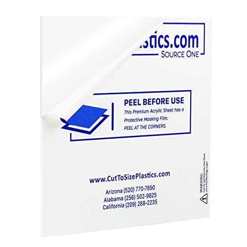 SOURCEONEORG Premium 18 th Inch Thick Acrylic Plexiglass Sheet