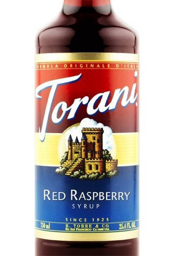 Torani Red Raspberry Syrup Dairy Friendly 750mL