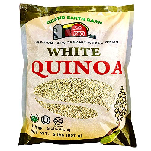 Premium 100 USDA Organic Whole Grain 2 lbs White Quinoa
