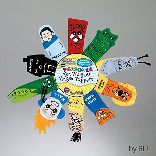 Rite Lite Passover Ten Plagues Finger Puppets Pack of 3 Rite Lite Passover Ten Plagues Finger Puppets Pack of 3