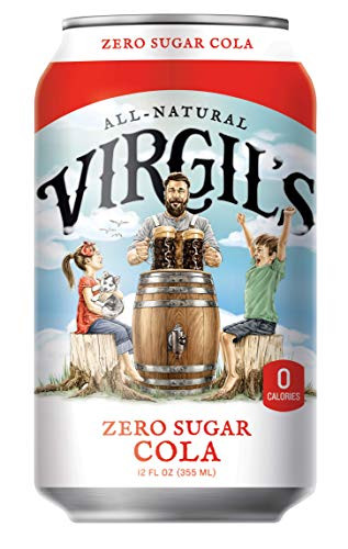 Virgils Zero Sugar Cola Great Tasting Zero Calorie Keto Friendly Soda 24 12oz cans