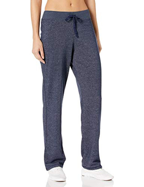 Hanes Womens French Terry Pant Navy Heather Small