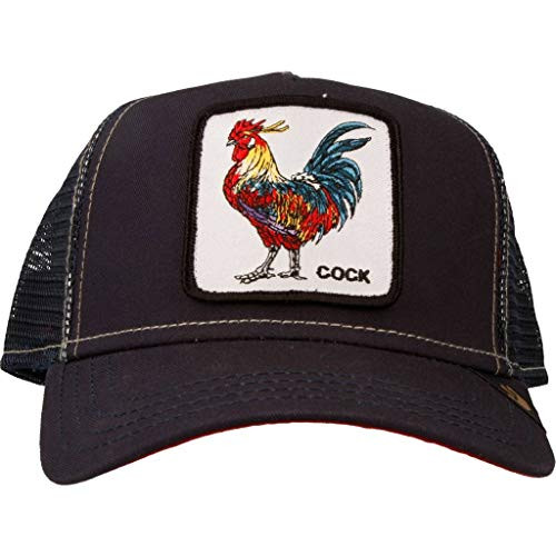 Goorin Bros Mens Animal Farm Snap Back Trucker Hat Navy Rooster One Size
