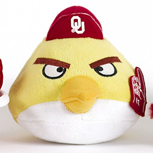 OKLAHOMA SOONERS ANGRY BIRDS PLUSH TOY-OKLAHOMA SOONERS ANGRY BIRDS