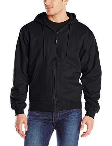 Berne Mens Thermal Lined Hooded Sweatshirt XLarge Regular Black