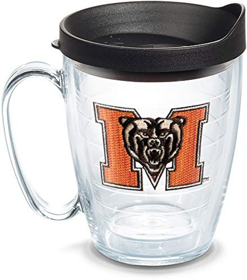 Tervis Mercer Bears Logo Tumbler with Emblem and Black Lid 16oz Mug Clear Tervis Mercer Bears Logo Tumbler with Emblem and Black Lid 16oz Mug Clear