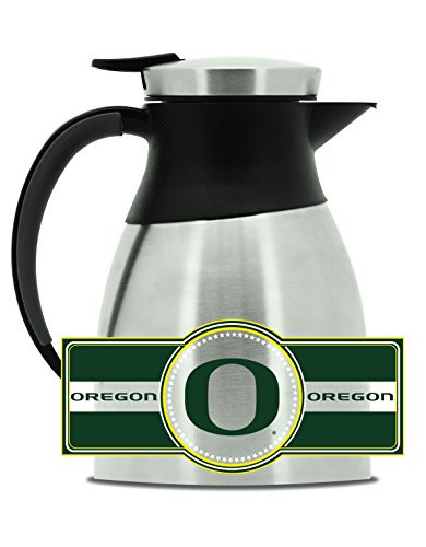 NCAA Oregon Ducks Double Wall Stainless Steel Coffee Pot Medium 1 Liter