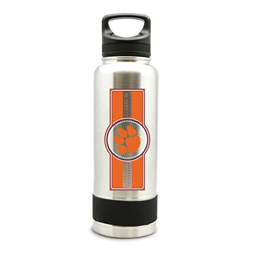 NCAA Clemson Tigers 38oz Double Wall Stainless Steel Large Water Bottle