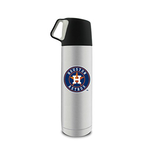 MLB Houston Astros 17oz Double Wall Stainless Steel Coffee Thermos with Cup MLB Houston Astros 17oz Double Wall Stainless Steel Coffee Thermos with Cup