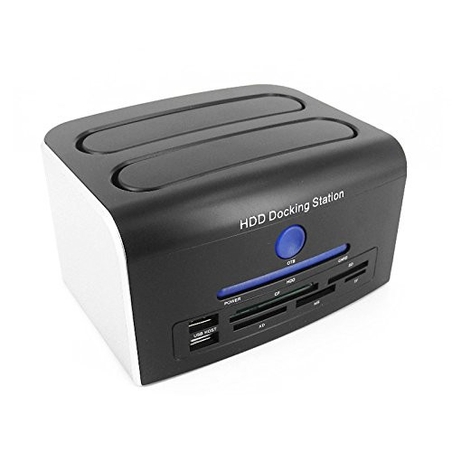 axGear USB 30 SATA Hard Drive Docking Disk Backup Copy Clone Dual Dock External