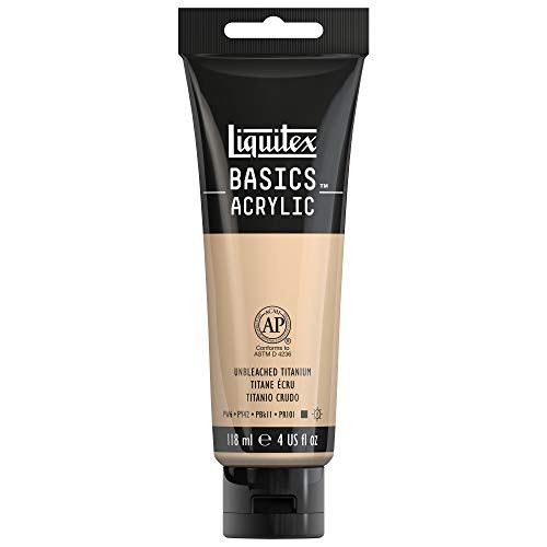 Liquitex BASICS Acrylic Paint 4oz tube Unbleached Titanium
