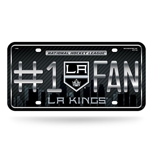 NHL Rico Industries #1 Fan Metal License Plate Tag Los Angeles Kings NHL Rico Industries #1 Fan Metal License Plate Tag Los Angeles Kings