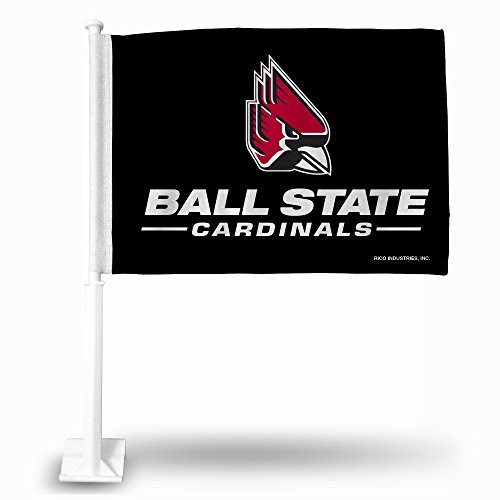 NCAA Rico Industries Car Flag including Pole Ball State Cardinals
