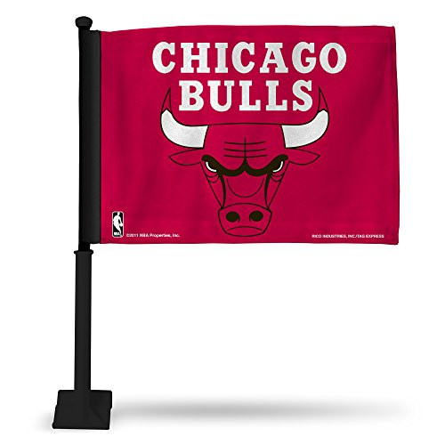 NBA Rico Industries Car Flag including Pole Chicago Bulls