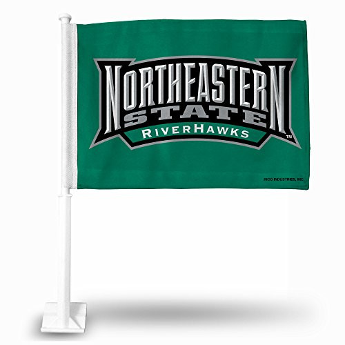 NCAA Rico Industries Car Flag including Pole Northeastern State RiverHawks NCAA Rico Industries Car Flag including Pole Northeastern State RiverHawks