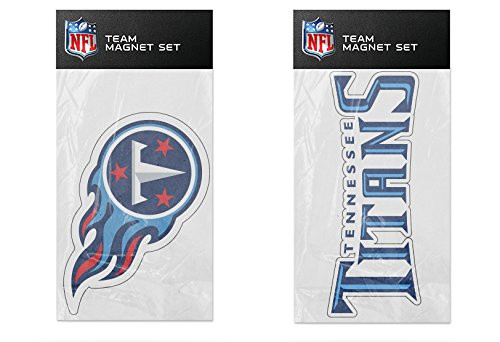 Rico Industries NFL Tennessee Titans 2Pack Die Cut Team Logo Magnet Set