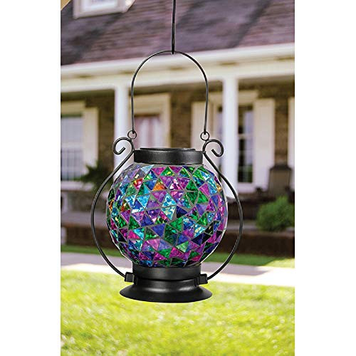 Carson Jewel Tones Mosaic Lantern