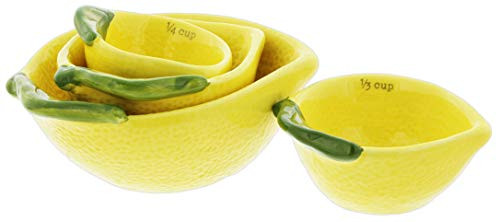 Ceramic Lemons Measuring Cup Set