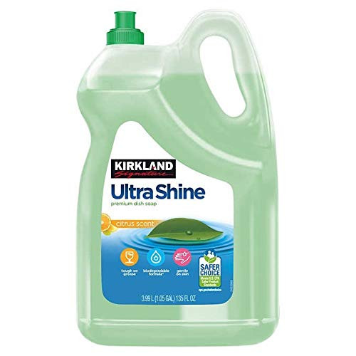 Kirkland Signature Environmentally Responsible Ultra Liquid Dish Soap 135 Ounce
