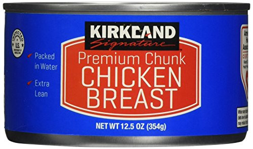 Kirkland Signature chicken breast packed in water premium chunk 6 125ounce cans