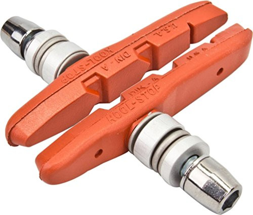 Kool Stop Supra 2 Linear Pull Pads Threaded Posts Salmon Pair