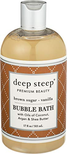 Deep Steep Bubble Bath Brown Sugar Vanilla 17 Ounce