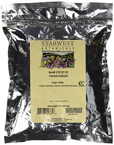 Starwest Botanicals Papain Powder 2000 USPmg 1 Lbs