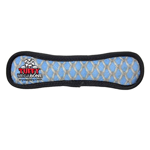 TUFFY  Worlds Tuffest Soft Dog Toy  MEGA Bone  Squeakers  Multiple Layers Made Durable Strong  Tough Interactive Play Tug Toss  Fetch Machine Washable  Floats Chain Link