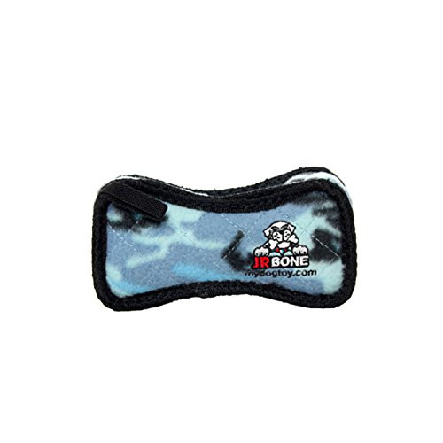TUFFY Junior Bone Durable Dog Toy Camo Blue Bone2