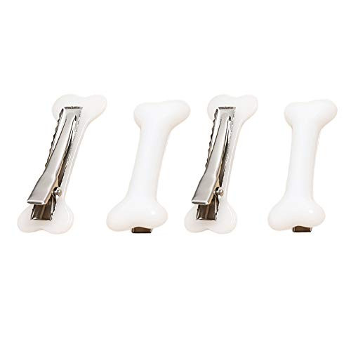 Halloween Bone Hair Clip Hairpins  Halloween Cosplay Costume Decorative Skull Skeleton Hair Pins Clips Accessories Barettes for Women Girls 4pcs