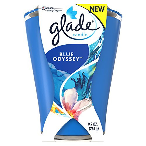 Glade Large Jar Candle Air Freshener, Blue Odyssey, 9.2 oz
