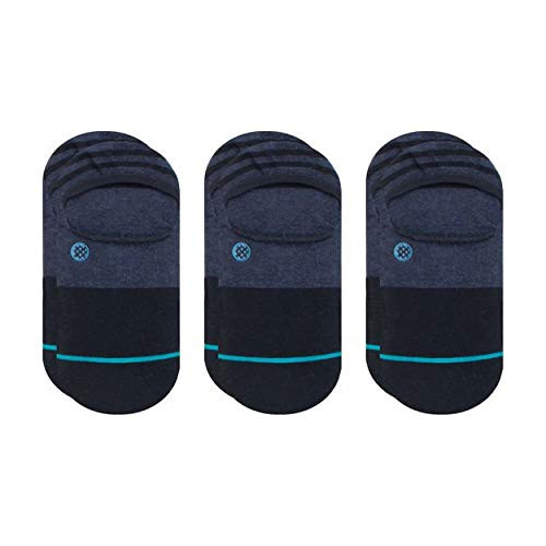 Stance Mens Gamut 2 3 Pack No Show Sock Navy L Stance Mens Gamut 2 3 Pack No Show Sock Navy L