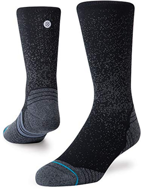Stance Mens A448A20RCS Run Crew St Sock Black  L