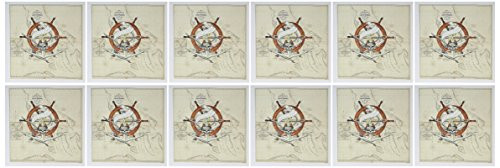 3dRose Print of Vintage Florida Chart Pirate Wheel Greeting Cards 6 x 6 Set of 12 gc2048702 3dRose Print of Vintage Florida Chart Pirate Wheel Greeting Cards 6 x 6 Set of 12 gc2048702