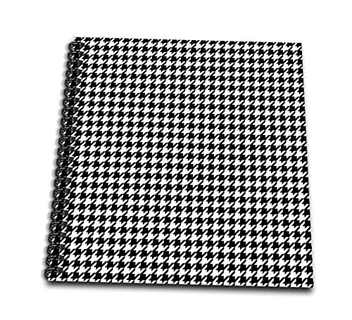 3dRose db1130023 Black and White Houndstooth Pattern Small Preppy Trendy Stylish Classy Classic Chic Fashionable Mini Notepad 4 by 4