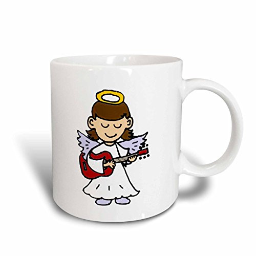 3dRose Funny Panda Bear Playing A Red Saxophone Mug 15 oz