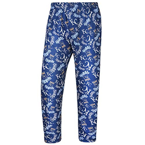 FOCO MLB Kansas City Royals Mens Repeat Polyester Print Pantrepeat Polyester Print Pant Team Color Medium