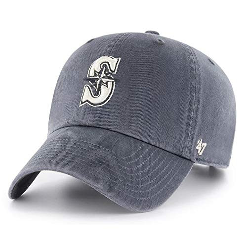 47 Seattle Mariners Clean Up Adjustable Vintage Navy Hat
