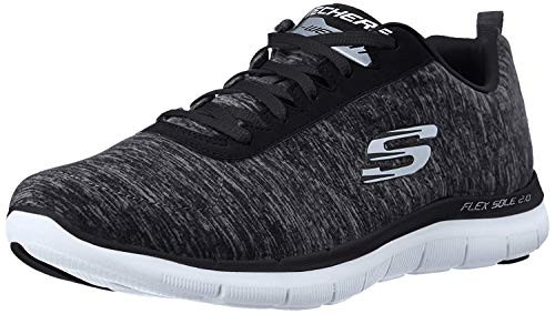 Skechers Flex Appeal 20 BlackWhite 11 C  Wide