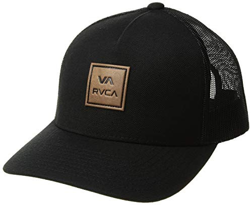 RVCA Va All The Way Curved Brim Trucker Hat Black 1SZ