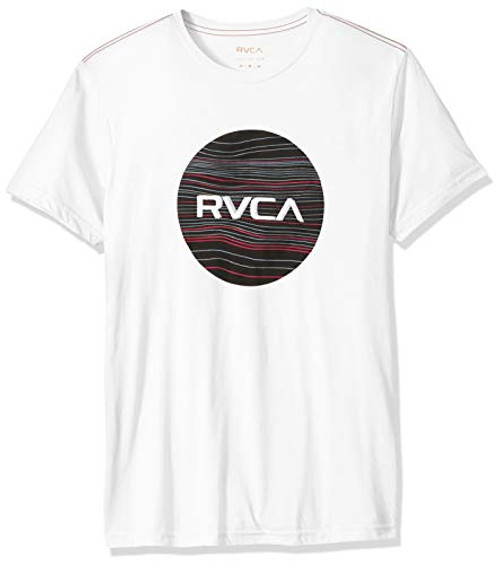 RVCA Mens Motors Fill Short Sleeve TShirt AntiqueWhite S