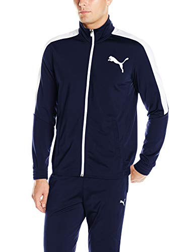 PUMA Mens Contrast Jacket Peacoat White XL