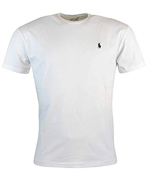 Polo Ralph Lauren Mens Big  Tall Pony Logo Crew Neck Jersey TShirt 2X Big White