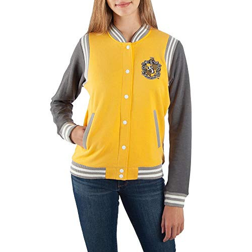 Harry Potter Hufflepuff Varsity Jacket For WomenXLarge
