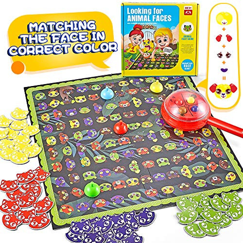 kidpal Board Game Kids Tabletop Game for Families Party Matching Game Little Detective Game Memory Game Educational Toys for Boys Girls Toddlers Age 3 4 5 6 7 8 Years Old Gift