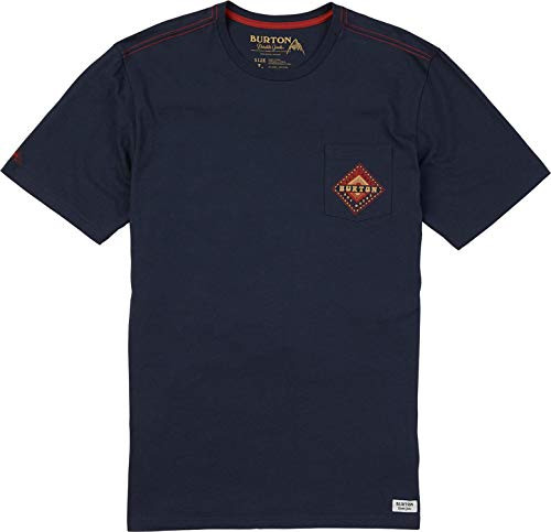 Burton Mens Anchor Point Short Sleeve Tee Mood Indigo Medium