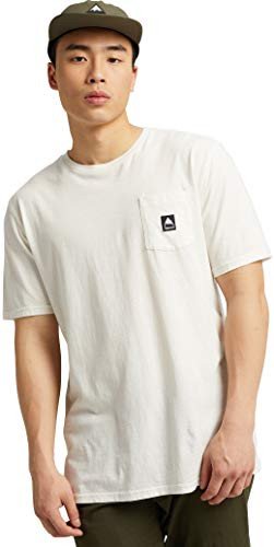 Burton Mens Colfax Short Sleeve Tee Stout White W20 Medium