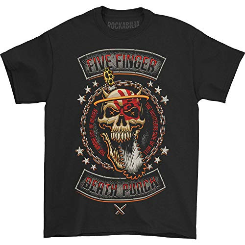 Five Finger Death Punch Mens Rebellion Revised TShirt Small Black