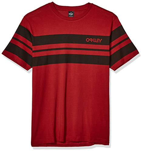 Oakley Mens Classic Stripe Wide Ss Iron RED L