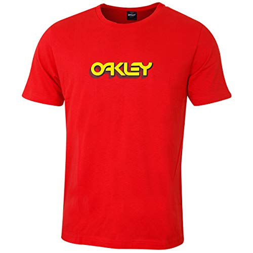 Oakley Mens Tridimensional Tee HIGH Risk RED S